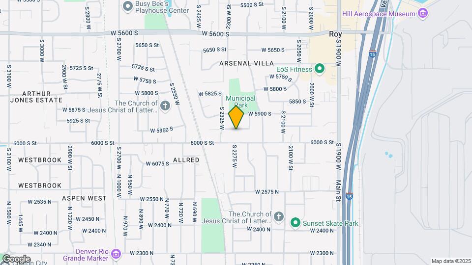 2285 W 5950 S, Unit 1 Mapa y Detalles de la Ubicación