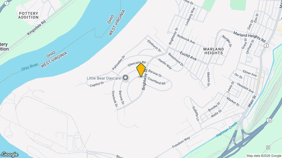 1200 Courtland Rd Map and Location Details