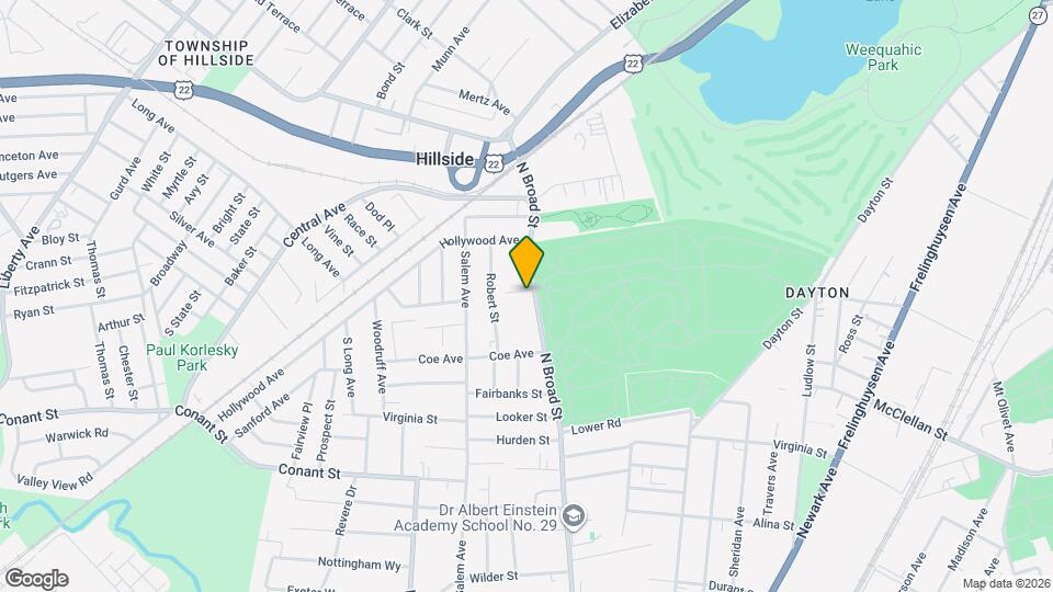 1250 N Broad St Map and Location Details