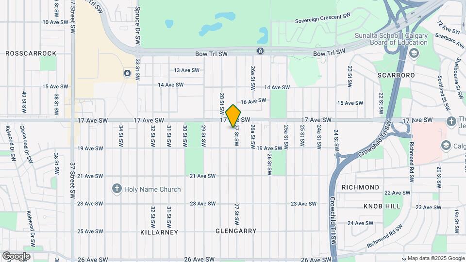 1915 27 St SW Map and Location Details