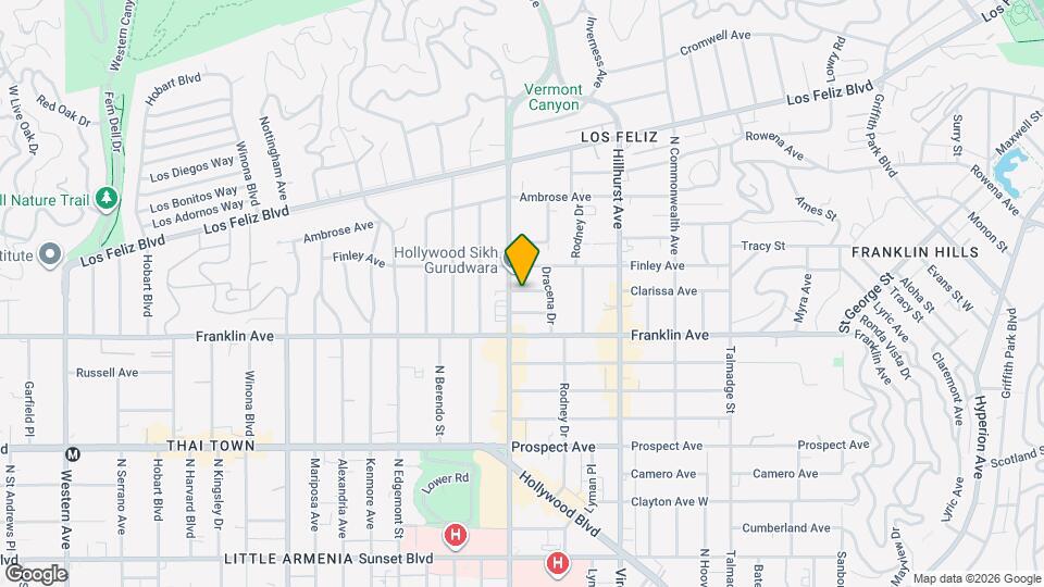 4636 Clarissa Ave Map and Location Details