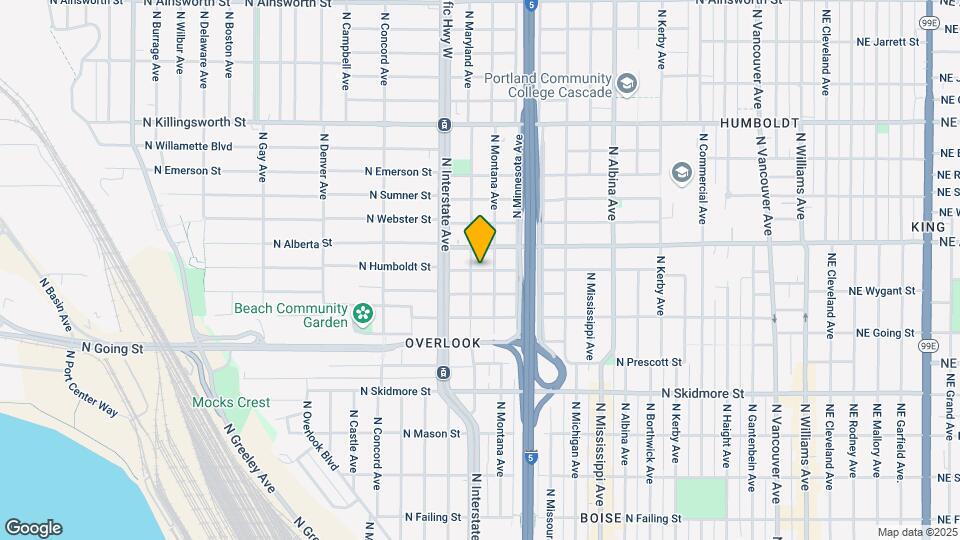 1367 N Humboldt St Mapa y Detalles de la Ubicación