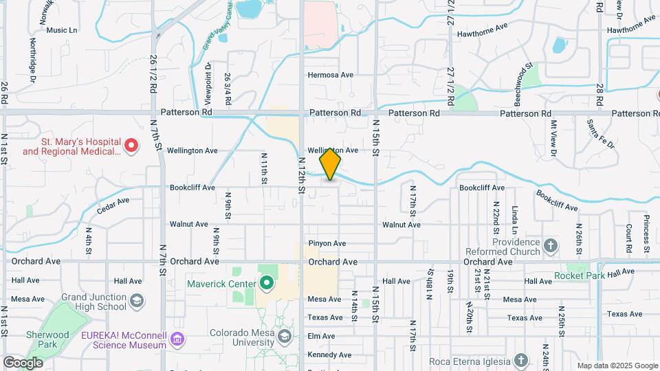 1260 Bookcliff Ave Map and Location Details