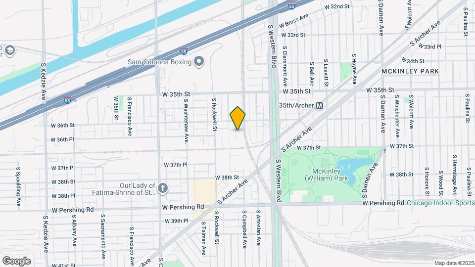 2501 W 36th St, Unit 13 Map and Location Details