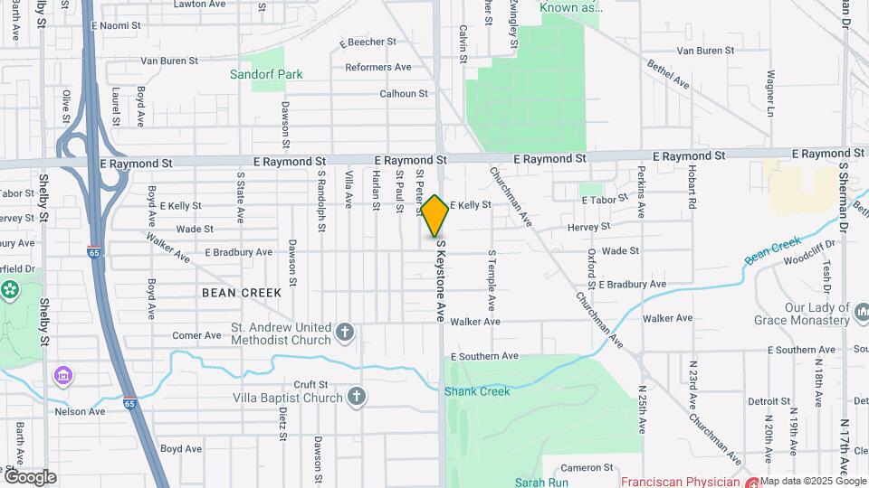 2344 S Keystone Ave Map and Location Details