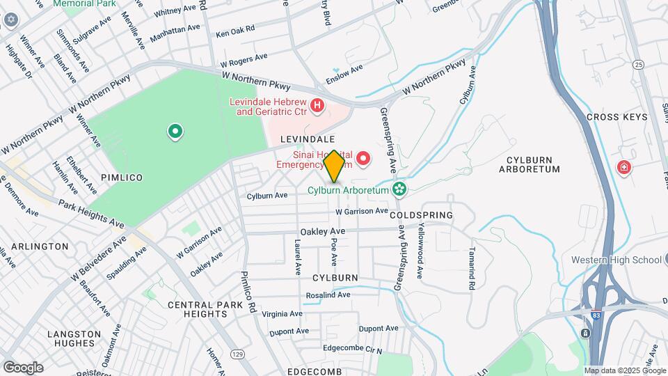 2520 Cylburn Ave Map and Location Details
