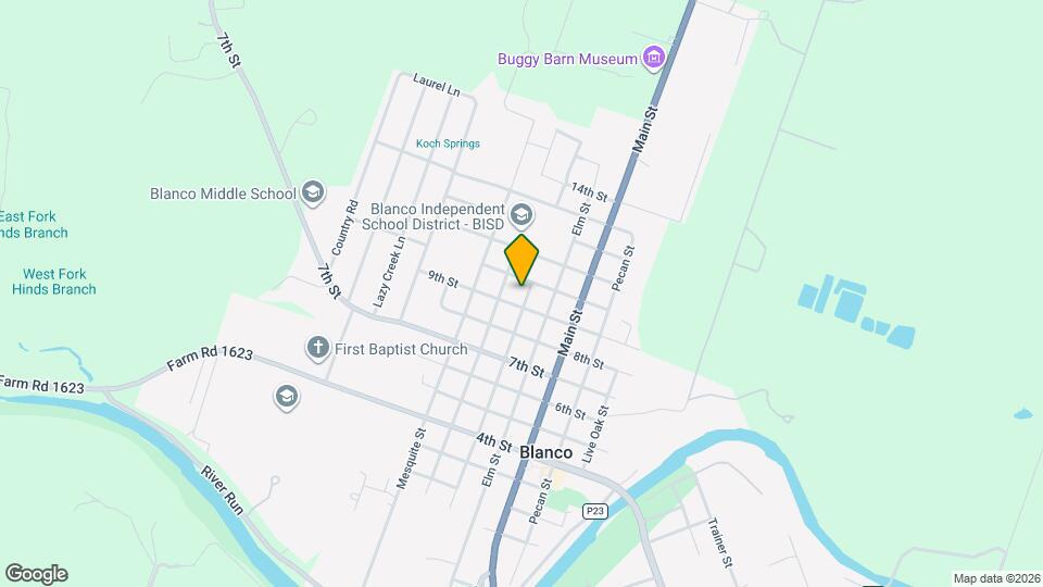 909 Hackberry St Map and Location Details