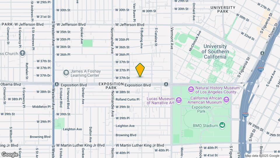 1250 W 37th Dr Mapa y Detalles de la Ubicación