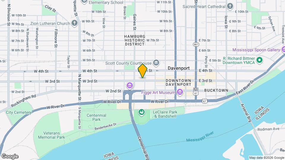 604 W 3rd St Map and Location Details