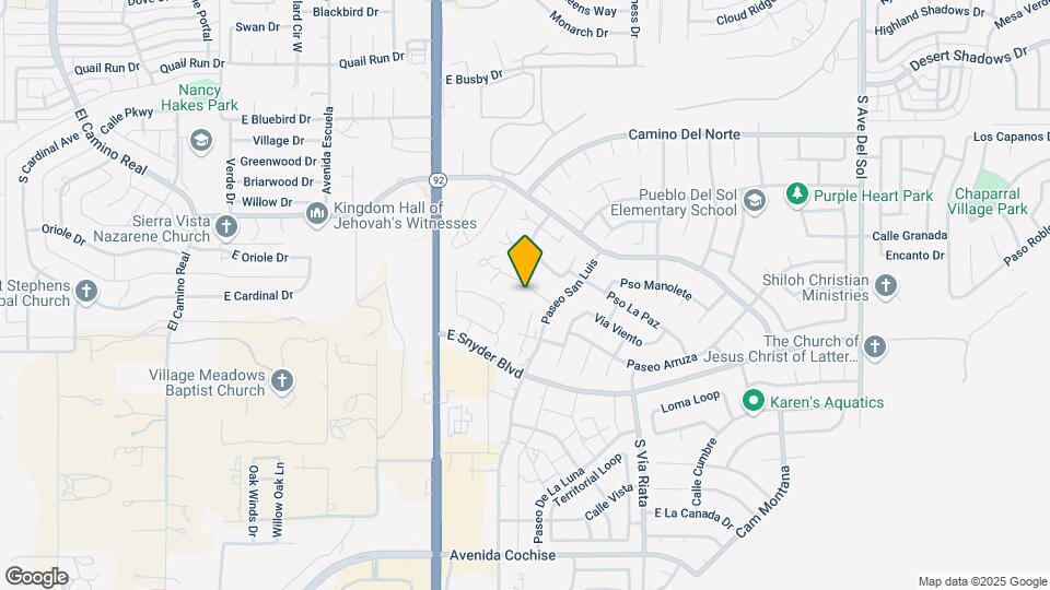 4300 Plaza Oro Loma, Unit Plaza Oro Loma D/PM1281 Map and Location Details