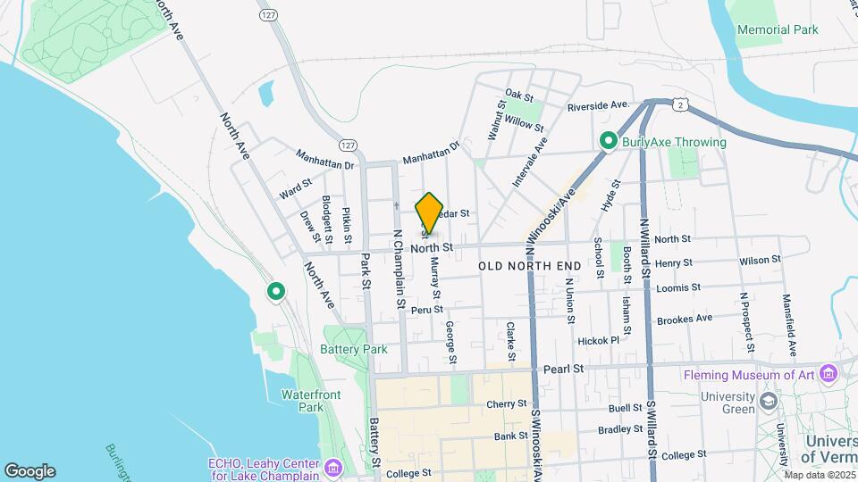 10 Rose St-Unit -Apt #2 Map and Location Details