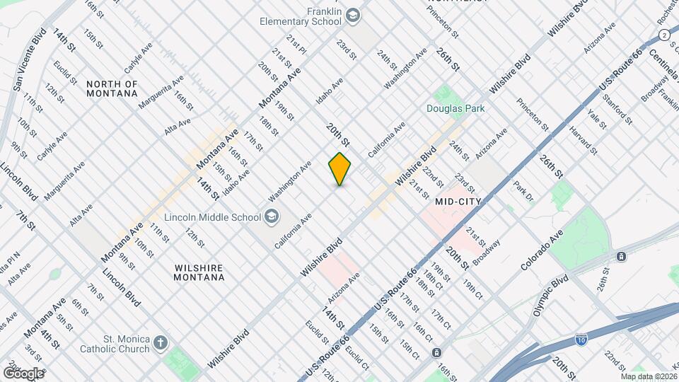1802 California Ave Map and Location Details