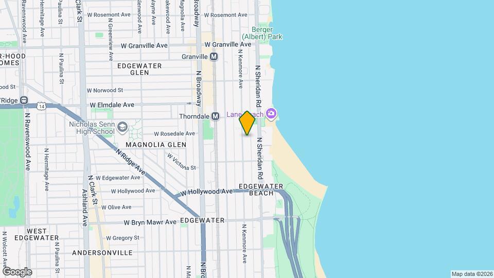 5847 N Kenmore Ave, Unit #211 Map and Location Details