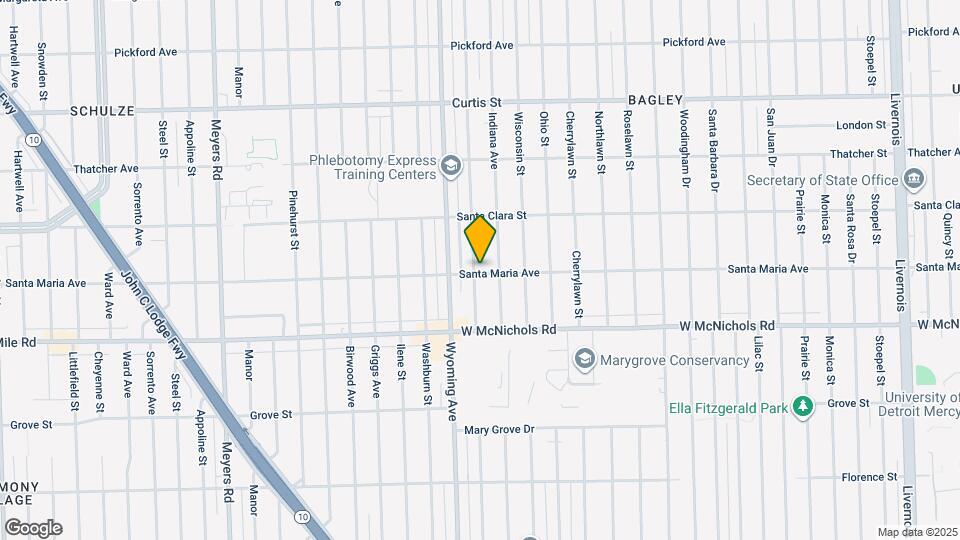 17300 Kentucky St Map and Location Details