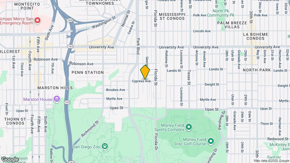 1821 Cypress Ave Map and Location Details