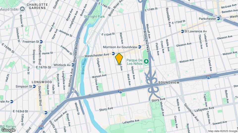 1128 Boynton Ave Mapa y Detalles de la Ubicación