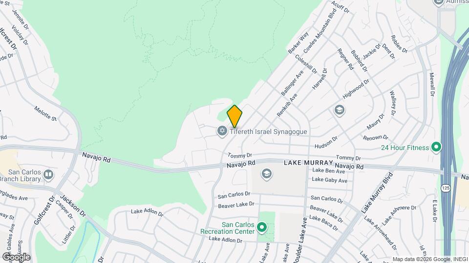 6714 Cowles Mountain Blvd Map and Location Details