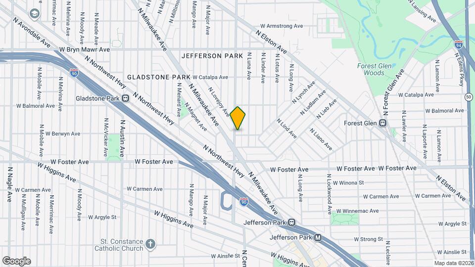 5307 N Central Ave Map and Location Details