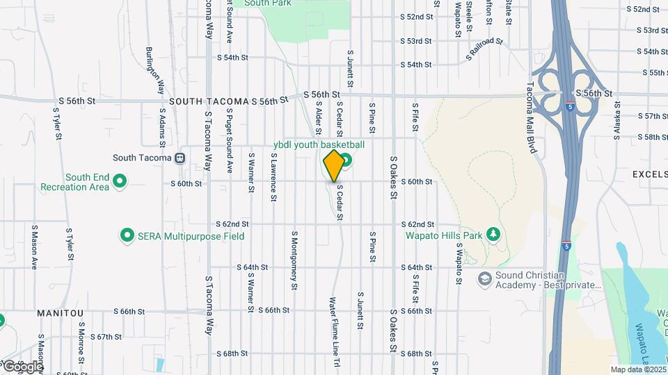 6006 S Cedar St Map and Location Details