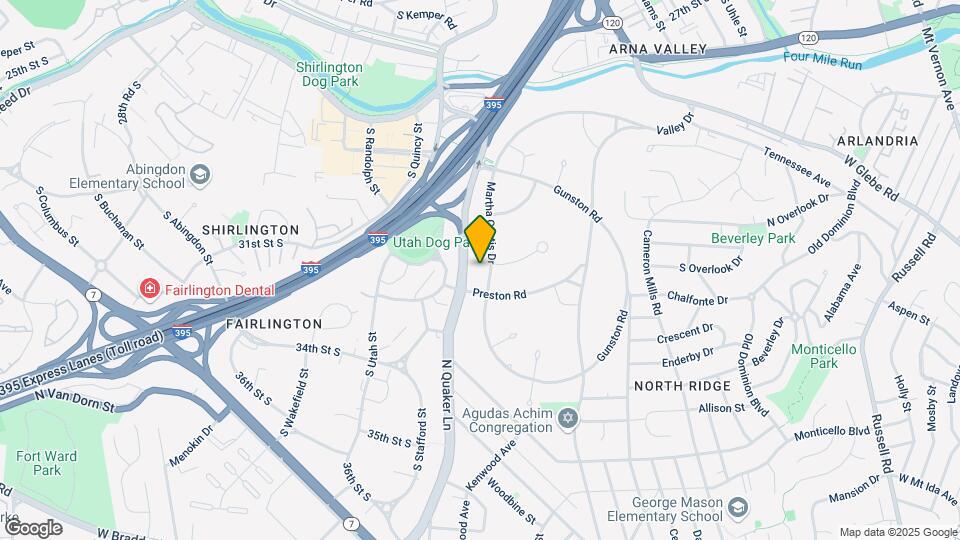 3426 Martha Custis Dr Map and Location Details