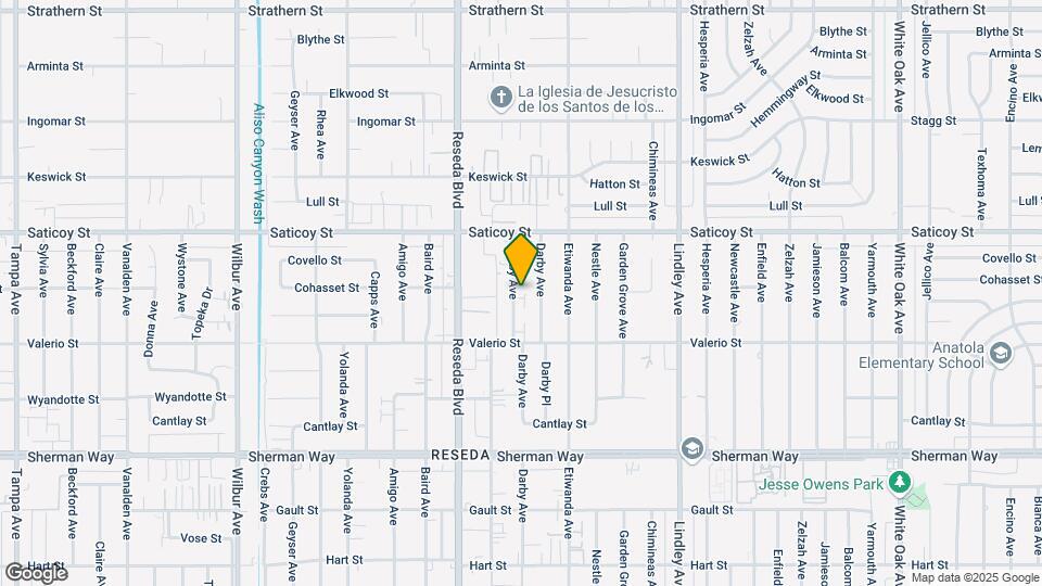 7454 Canby Ave Map and Location Details