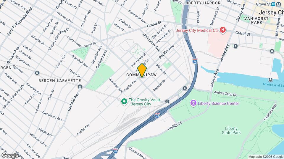 346 Communipaw Ave Map and Location Details