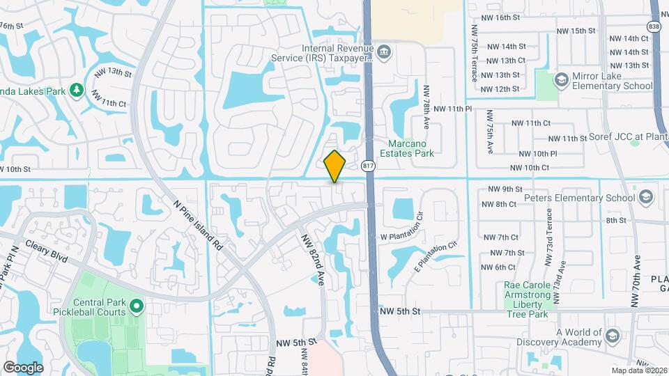 846 NW 81st Terrace Map and Location Details