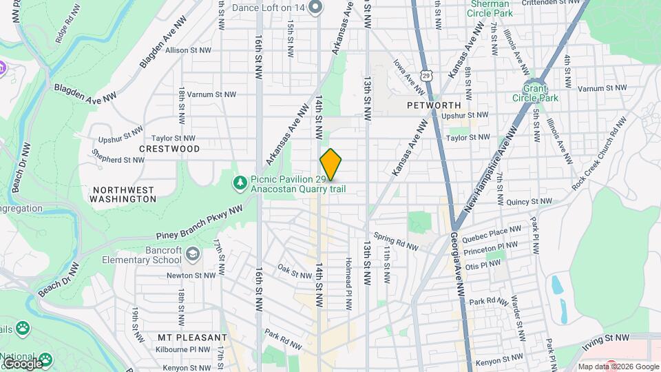 1368 Randolph St NW Map and Location Details