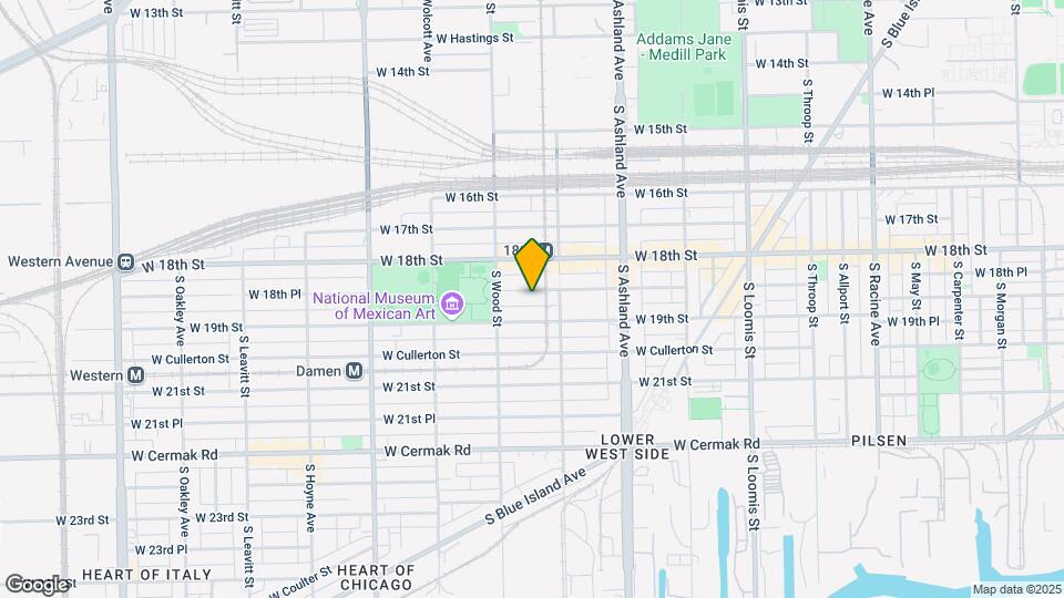 1725 W 18th Pl Map and Location Details
