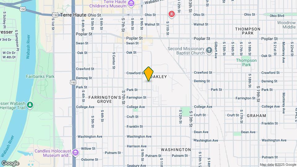 821 S 10th St Map and Location Details