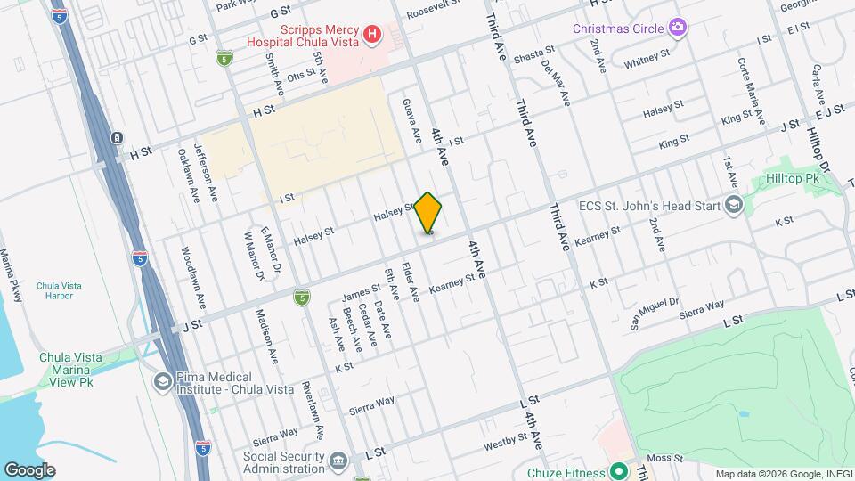 445 J St Map and Location Details