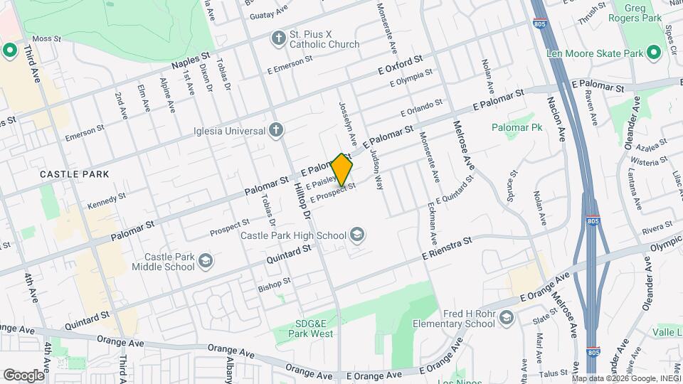 58 E Prospect St Map and Location Details