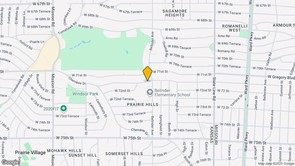 2711 W 71st Terrace Map and Location Details