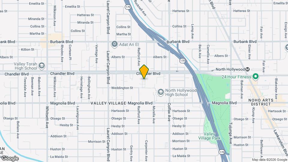 5326 Radford Ave Map and Location Details