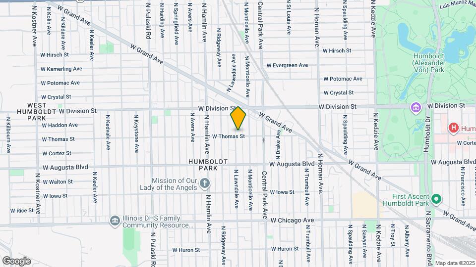1101 N Lawndale Ave Map and Location Details