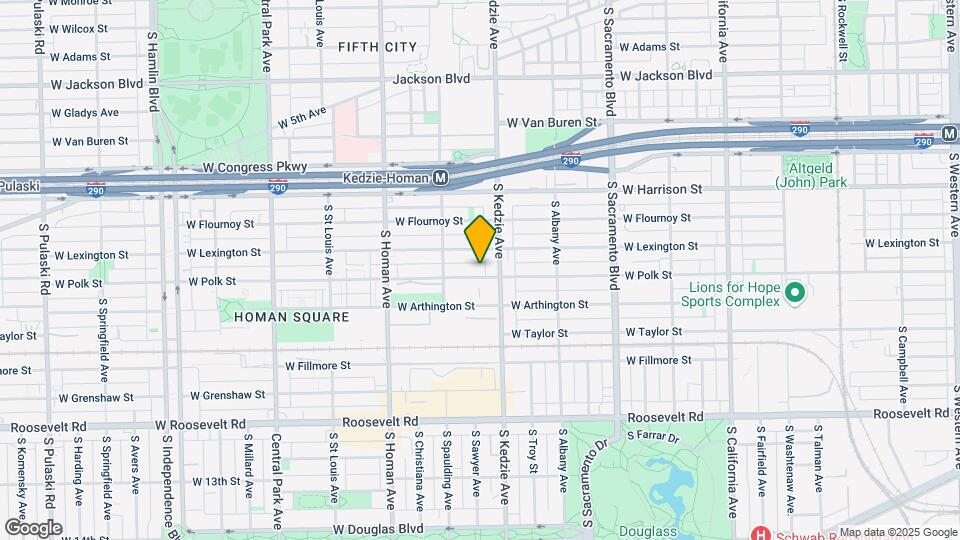 3220 W Polk St Map and Location Details