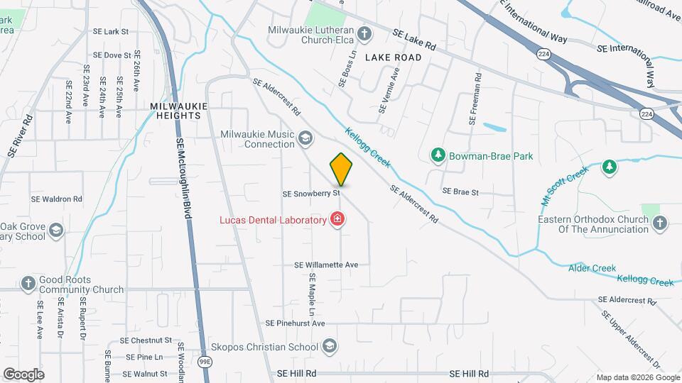 8133 SE Beech Ave Map and Location Details