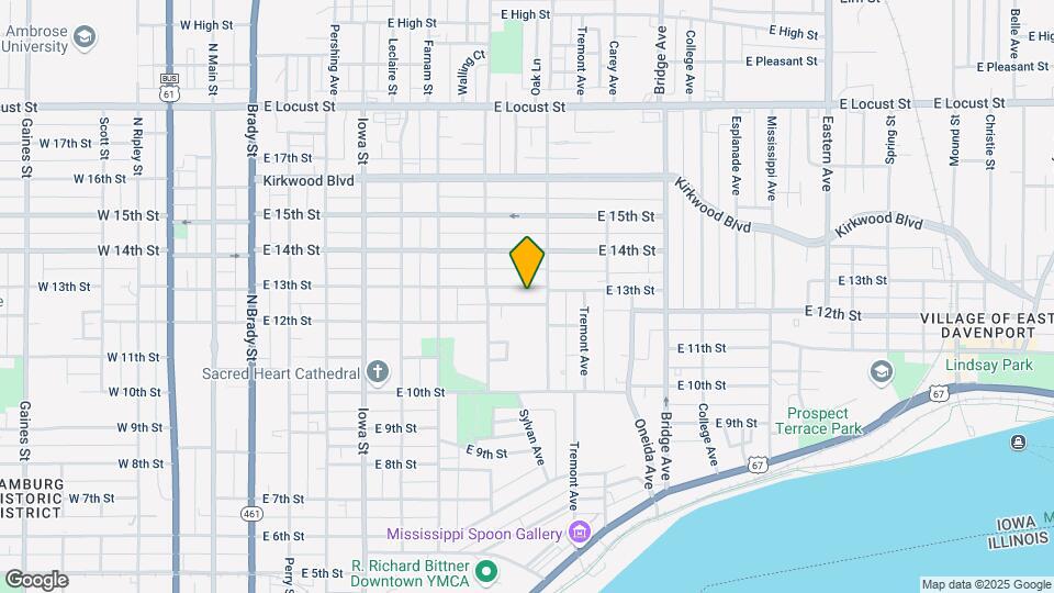 815 E 13th St Map and Location Details