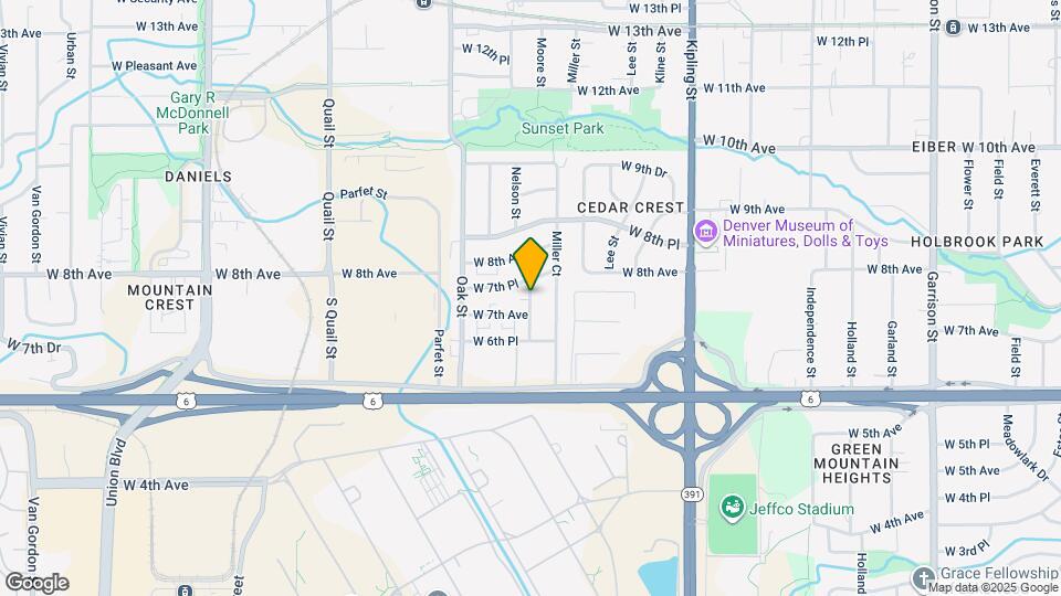 740 Moore St Map and Location Details