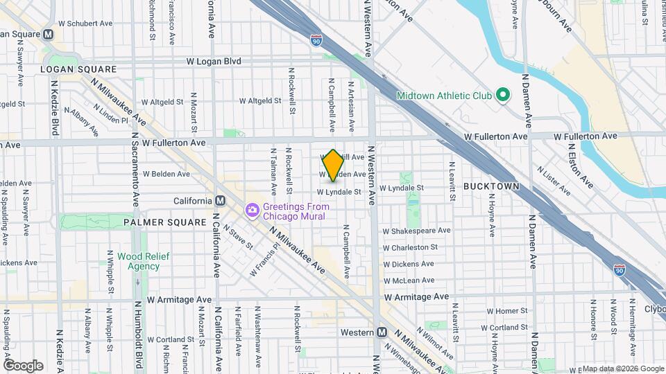 2516 W Lyndale St, Unit 2 Map and Location Details