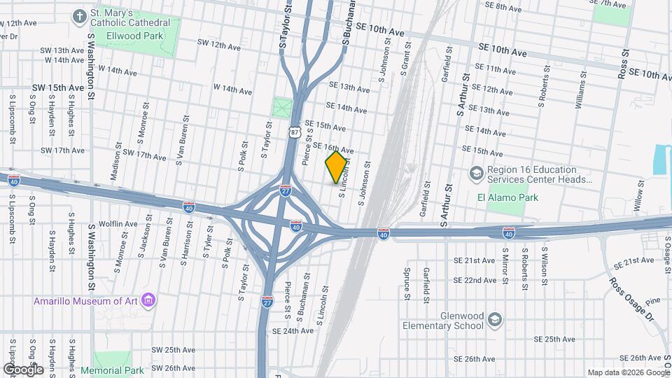 1700 S Lincoln St Map and Location Details