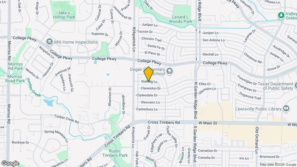 1734 Sterling Ln Mapa y Detalles de la Ubicación