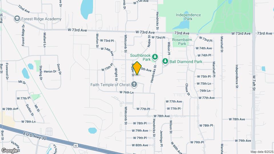 3755 W 75th Ct Map and Location Details