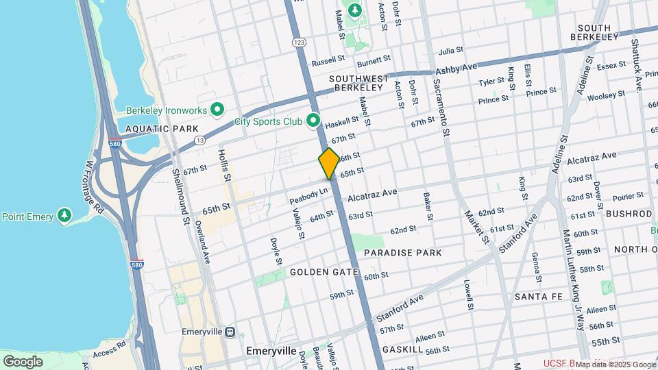 6465 San Pablo Ave Map and Location Details