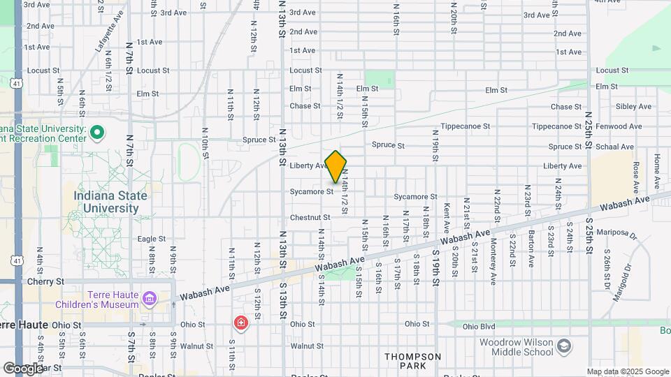 1420 Sycamore St Map and Location Details