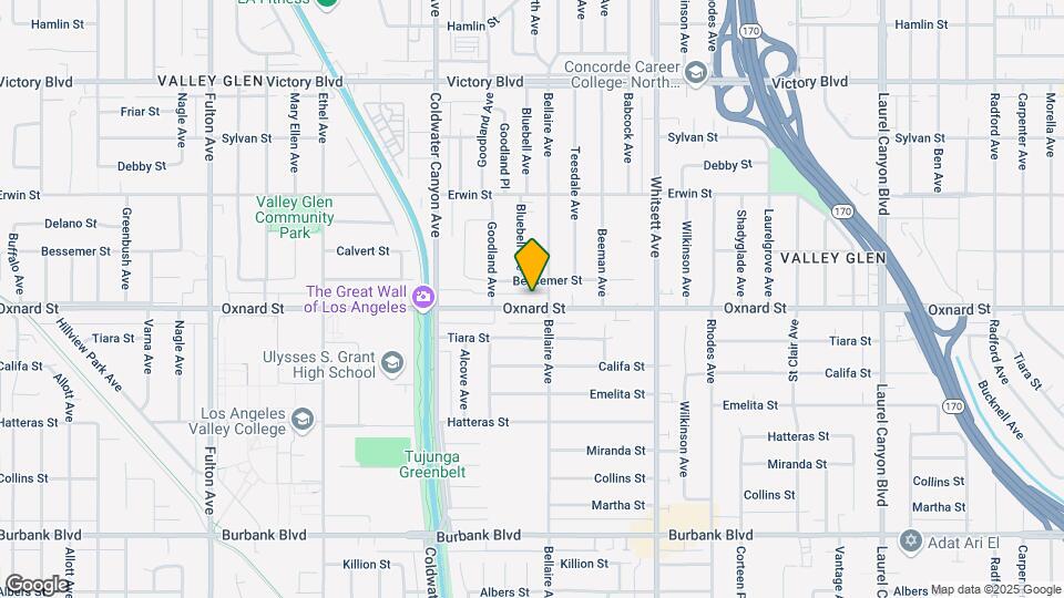 12717 Oxnard St, Unit 12719 Oxnard St Map and Location Details