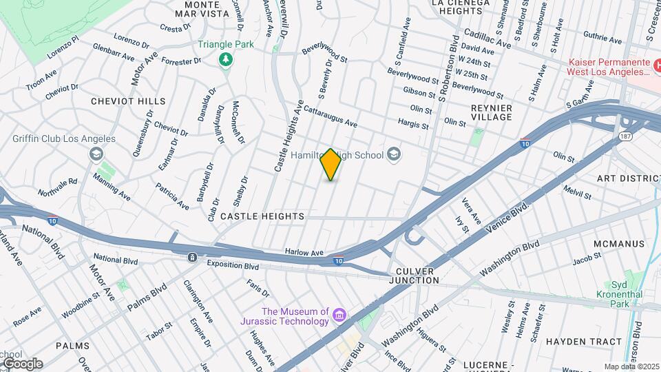 West LA Duplex for Investment or Development Map and Location Details