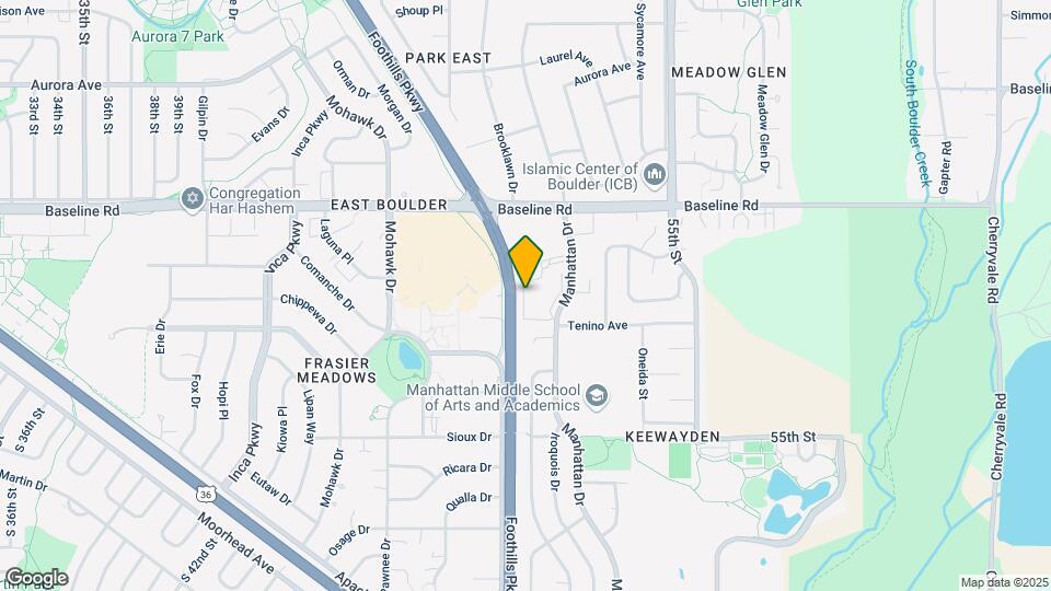 501 Manhattan Dr, Unit 501 Manhattan Dr #202 Map and Location Details