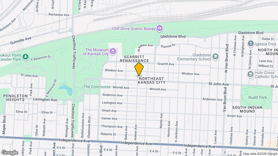 3600 St John Ave Map and Location Details