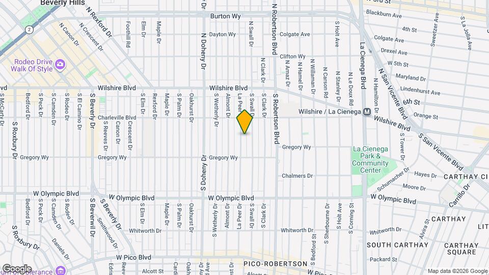 236 S La Peer Dr Map and Location Details